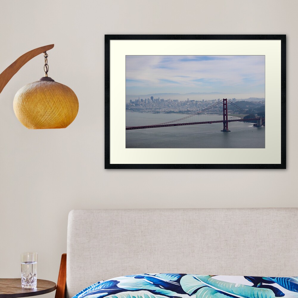 San Francisco skyline - winter Framed Art Print