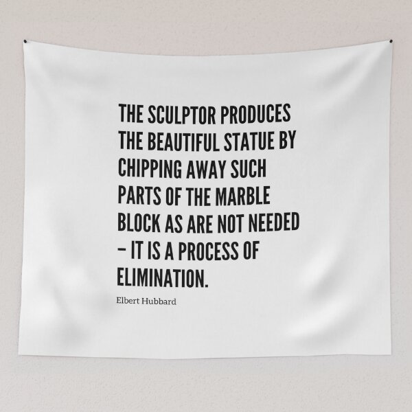 Item preview, The Sculptor - Quote About Working Out. designed and sold by Sutra-Lotus-Co.