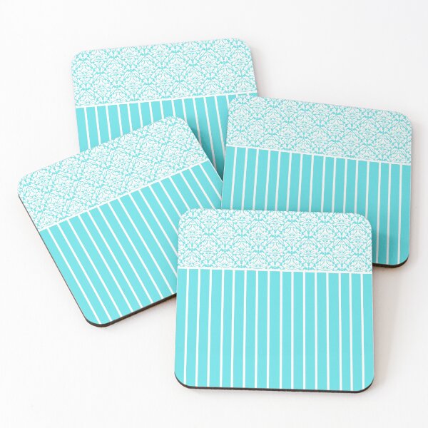 Item preview, Stripes and Floral (Blue, White) designed and sold by JazzPWall.