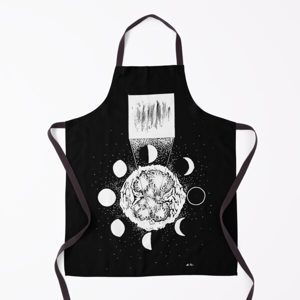 Item preview, Iconogram Moon Phases Design White on Black designed and sold by alive-breathing.