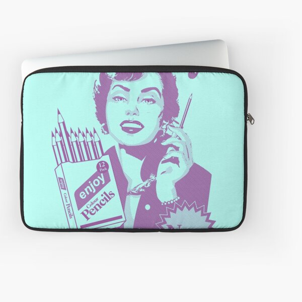 Enjoy Colour Pencils | Violet Laptop Sleeve