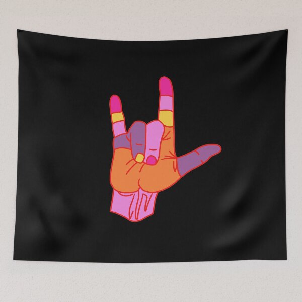 Item preview, ILY Love Sign Language (Multi Colored) designed and sold by SimpleJoyStyle.
