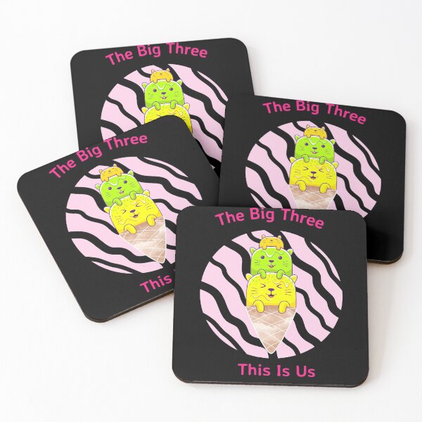 Item preview, The Big Three This Is Us Cute Kitties designed and sold by Life Is Beautiful.