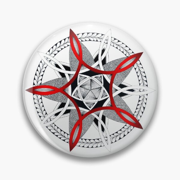 Item preview, Tri-Star Mandala - Red designed and sold by MagicMama.