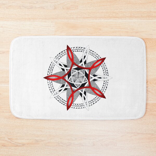 Item preview, Tri-Star Mandala - Red designed and sold by MagicMama.