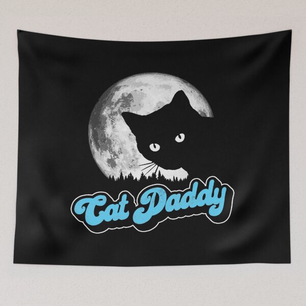 Item preview, Cat Daddy Vintage Eighties Style Cat Retro Full Moon designed and sold by MichaelDichiera.