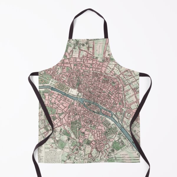 Item preview, 1821 Vintage Map of Paris France designed and sold by Gin Neko.