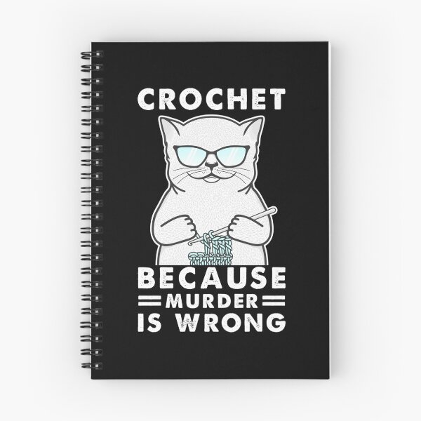 Item preview, Cat Funny Crochet because murder is wrong designed and sold by MichaelDichiera.