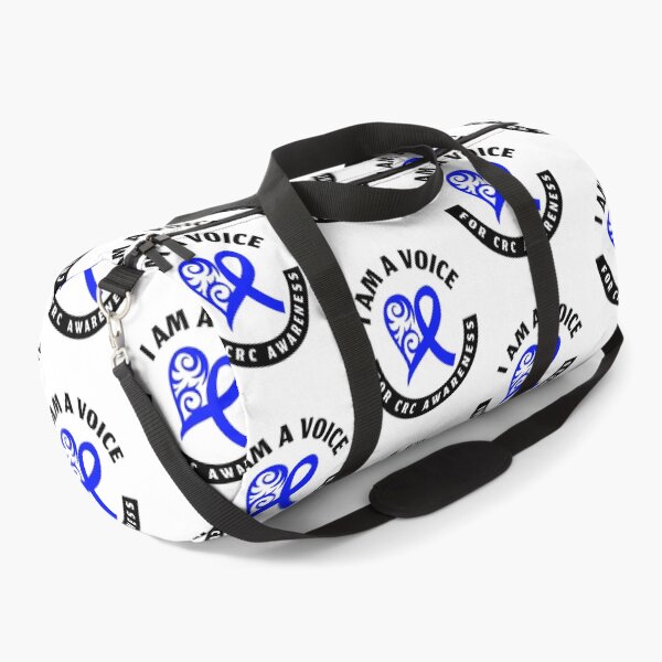 Item preview, Colon Cancer Blue Ribbon CRC Awareness Heart Support Voice design designed and sold by CreatedByHeidi.