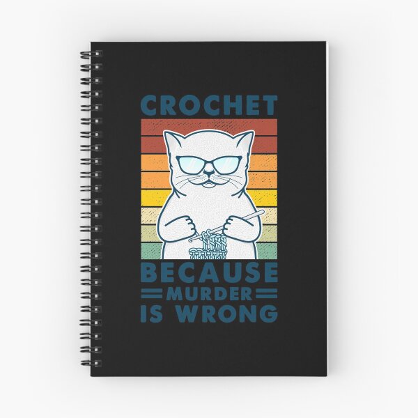 Item preview, Cat Funny Crochet because murder is wrong designed and sold by Christopher221.