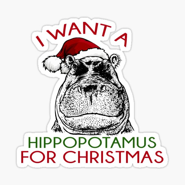 i want a hippopotamus for christmas moletom com capuz