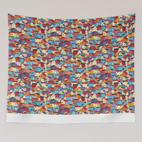 Item preview, Colorful houses  designed and sold by TraveliteDesign.
