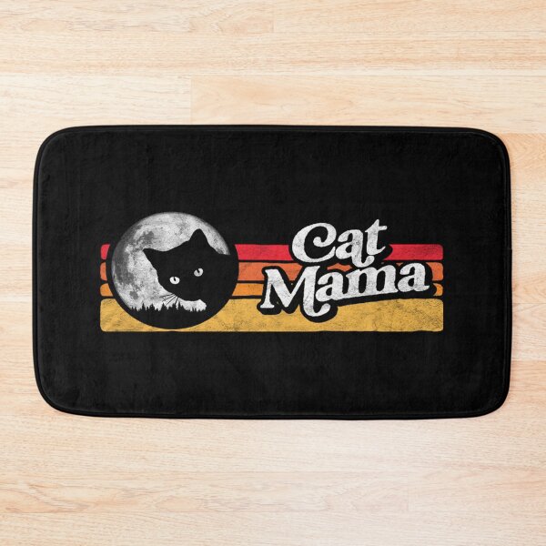Item preview, Cat Mama Vintage 80s Sunset Style Cat Retro Full Moon designed and sold by JoanneHughes.