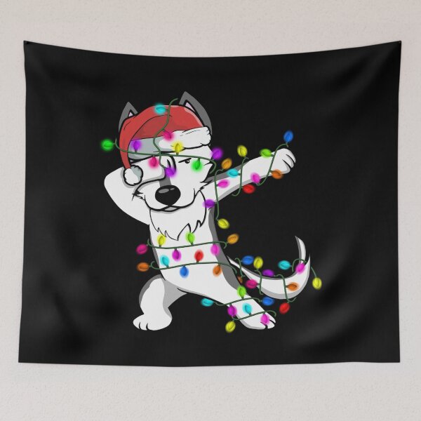 Item preview, Dabbing Husky Funny Christmas Gifts Dog Lover designed and sold by JoanneHughes.