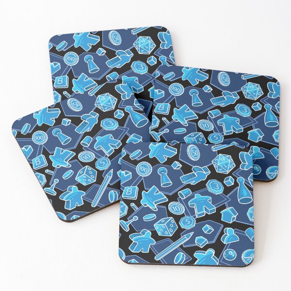 Item preview, Tabletop Board Game Pieces Pattern (Blue) designed and sold by MaratusFunk.