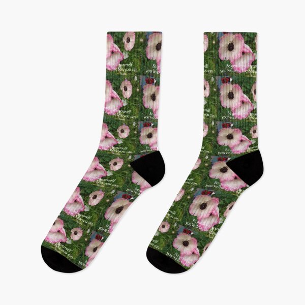 Item preview, Pink Flowers - Be Gentle With Yourself - Inspirational Quote designed and sold by Sarah  Rajkotwala.