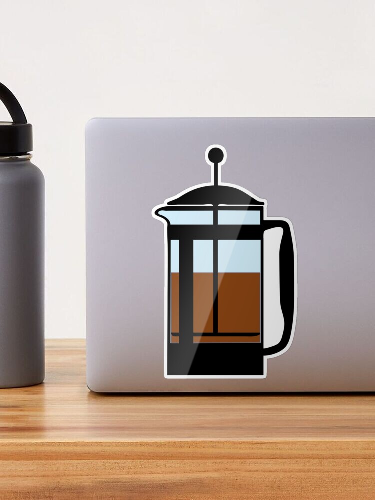 French Press Sticker for Sale by Bruno Ueno