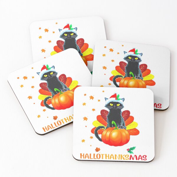 Item preview, Black Cat Halloween And Merry Christmas designed and sold by Foster411.