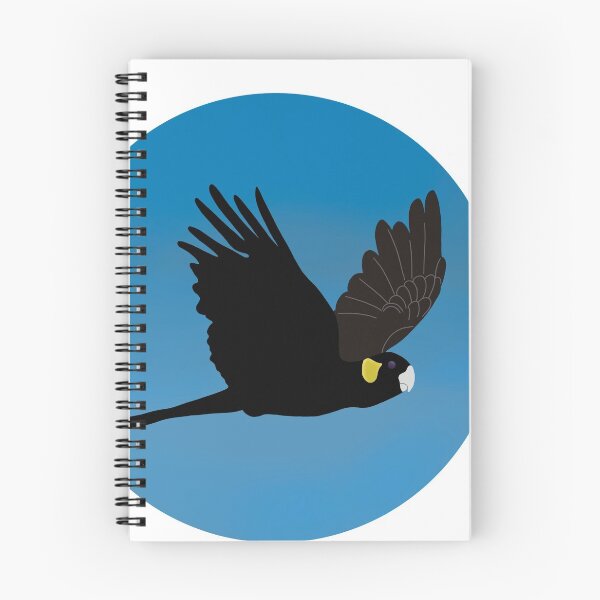Item preview, Black cockatoo in flight designed and sold by Old Friends Pet Portraits.