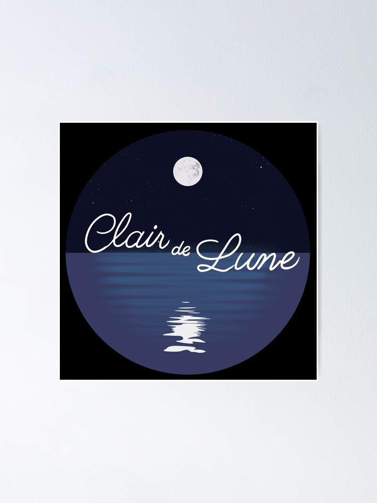 Clair De Lune Poster By Hyper Field Redbubble