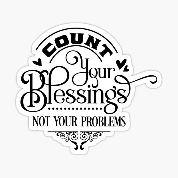 When Counting Our Blessings Editable Chalkboard Stencil