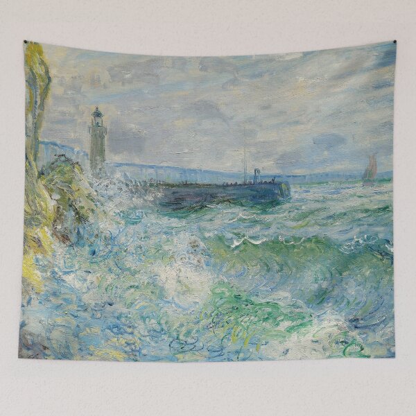 Item preview, La Jetee de Fecamp Par Gros Temps - Claude Monet designed and sold by CJET.