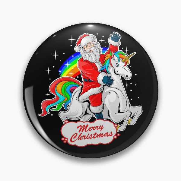 Item preview, Christmas Santa Riding Unicorn, Cute Xmas Rainbow Lover Gift designed and sold by PrintOfi.