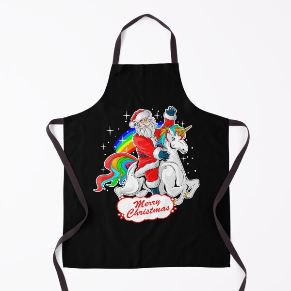 Item preview, Christmas Santa Riding Unicorn, Cute Xmas Rainbow Lover Gift designed and sold by PrintOfi.
