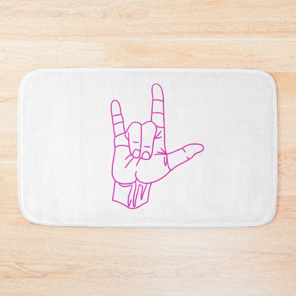 Item preview, ILY Love Sign Language (Pink) designed and sold by SimpleJoyStyle.