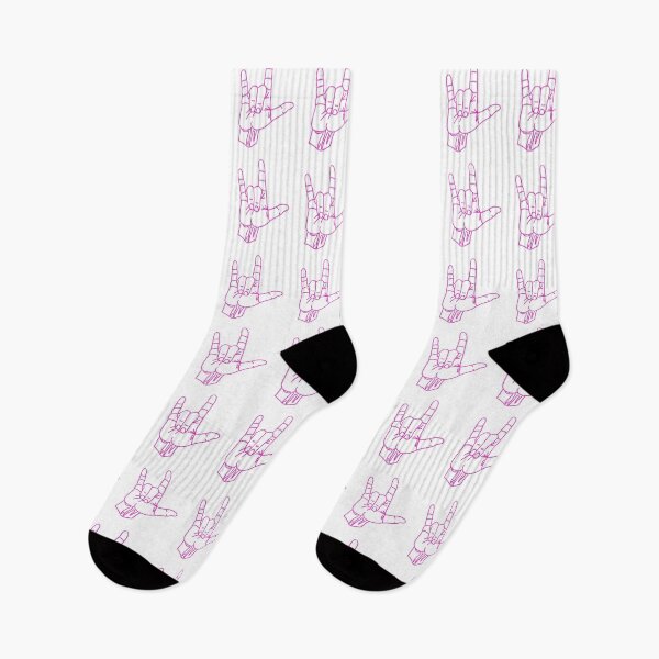 Item preview, ILY Love Sign Language (Pink) designed and sold by SimpleJoyStyle.