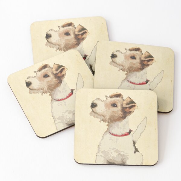 Artikelvorschau, Foxterrier Vintage Illustration entworfen und verkauft von DeeElle.