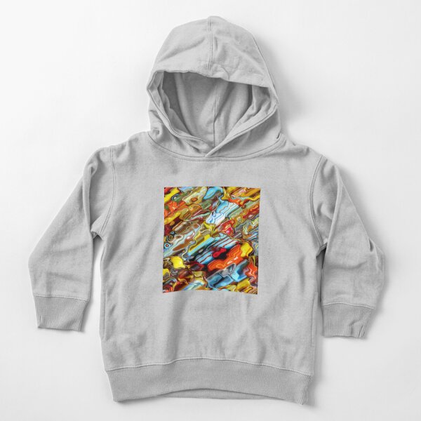 Colorful Acrylic Abstract Art Toddler Pullover Hoodie