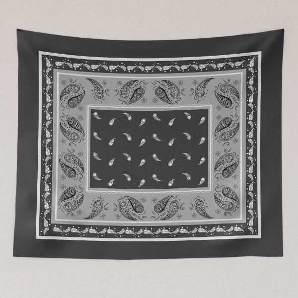 Item preview, Paisley Bandana Grey designed and sold by bohefy.
