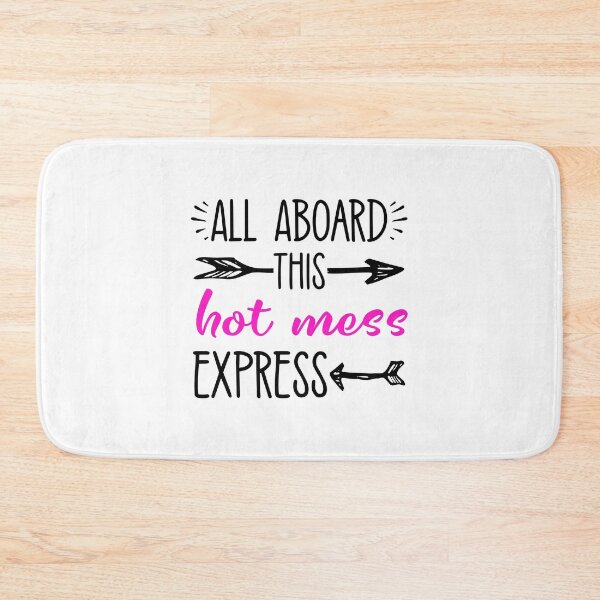 Item preview, Mom Saying Funny Hot Mess Express Quote Arrows Pink Cute  designed and sold by CreatedByHeidi.