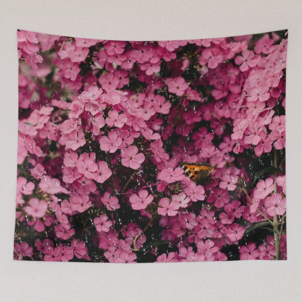 Item preview, Pink Flower Under Rain, Beautiful Flora Pattern designed and sold by Magdy Store.