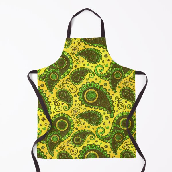 Item preview, Emerald Green Paisley On Gold designed and sold by Wizzles Emporium.