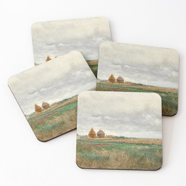 Item preview, Landscape with Haystacks and a Flock of Sheep - Ivan Polhitonov - 1884 designed and sold by CJET.