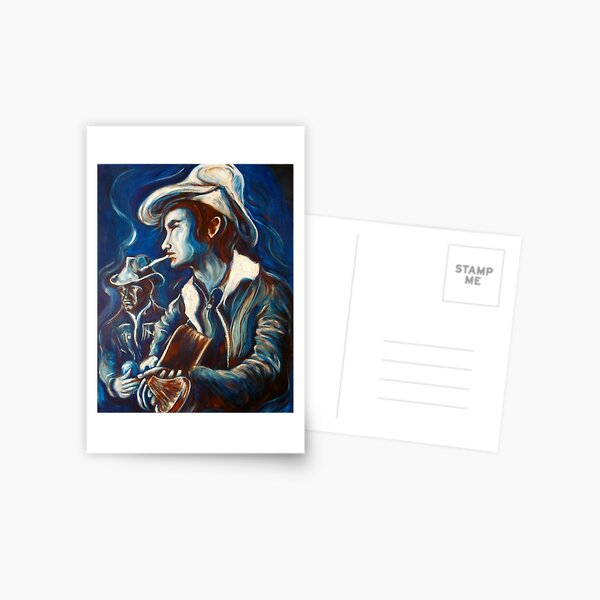 Townes Van Zandt Blues Postcard
