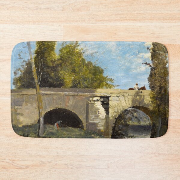 Item preview, Mantes, Two Bridge Arches with a Rider - Jean-Baptiste-Camille Corot designed and sold by CJET.