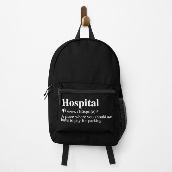 Item preview, Funny Hospital Definition (Black Background) designed and sold by mind-illusions.