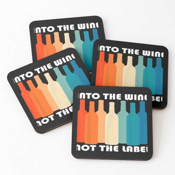 Item preview, Into the Wine Not the Label Retro Rainbow designed and sold by JohnnyFranklin.