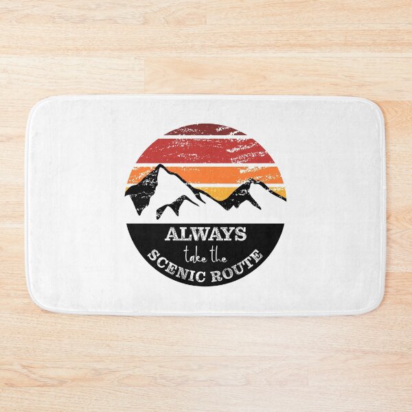 Item preview, Camping Scenic Route Quote Love Outdoors Camp Sun Mountains design designed and sold by CreatedByHeidi.