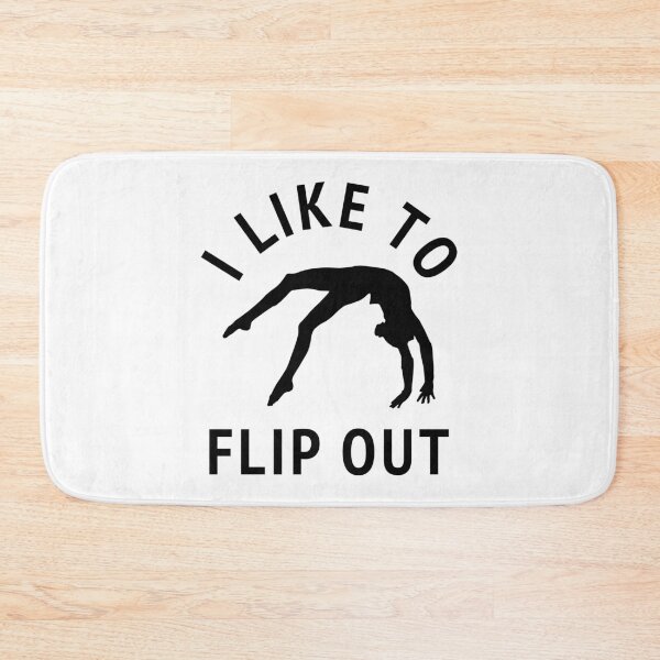 Item preview, Gymnast Quote Flip Out Funny Balance Strength Team Sport design designed and sold by CreatedByHeidi.