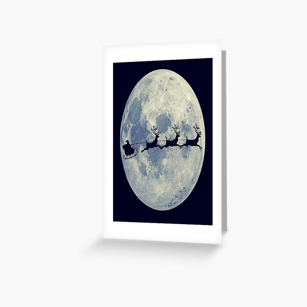 Item preview, Santa Claus Christmas Eve Greeting Card designed and sold by loveoceanair.