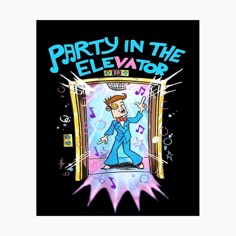 Fgteev Party In The Elevator Kids Poster By Dankfutura Redbubble - roblox studio elevator