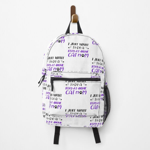 Item preview, Cat Mom Quote Saying Stay At Home Love Feline Lover Gift design designed and sold by CreatedByHeidi.