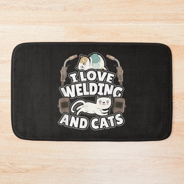 Item preview, I Love Welding And Cats Cute Feline Kitty designed and sold by GeniusDesignArt.