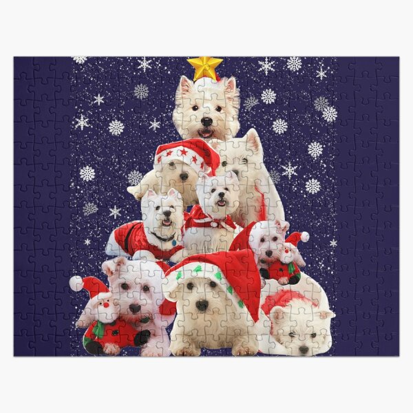 westie christmas jigsaw