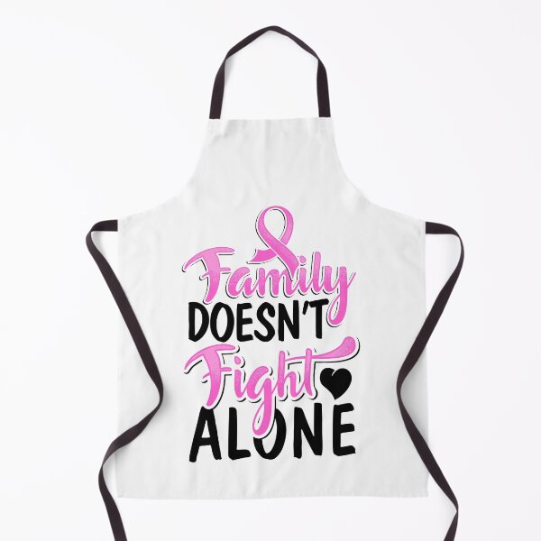 Item preview, Breast Cancer Awareness Ribbon Family Doesn't Fight Alone Heart Pink Quote Design designed and sold by CreatedByHeidi.