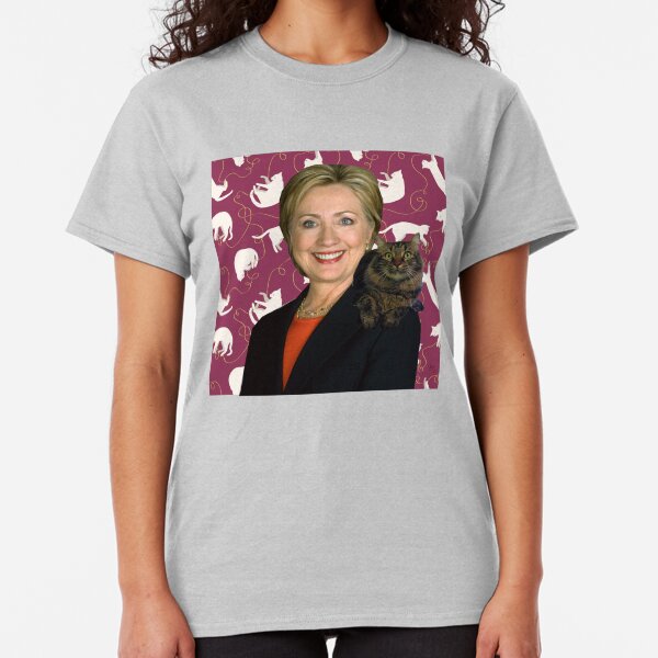 Hillary Clinton Loves Cats Classic T-Shirt